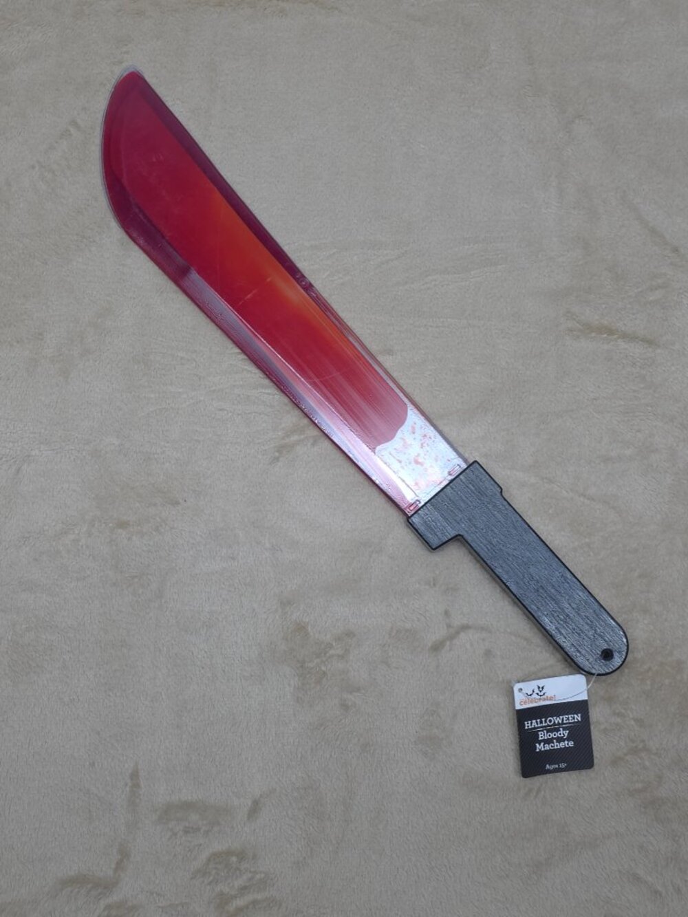 Way to Celebrate Halloween Bloody Machete Prop Red Costume Ages 15+ NWT